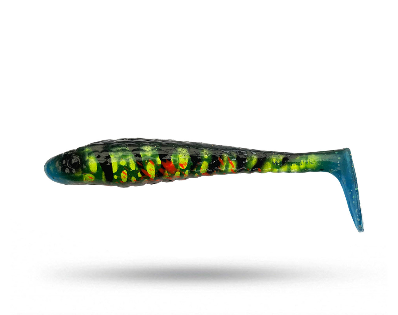 Waterquake Snake Shad 10 cm - Galaxy Perch 4 pk
